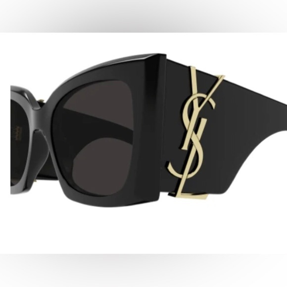Authentic Saint Laurent SL M119 BLAZE cat eye Sunglasses with gold YSL emblem main image 14